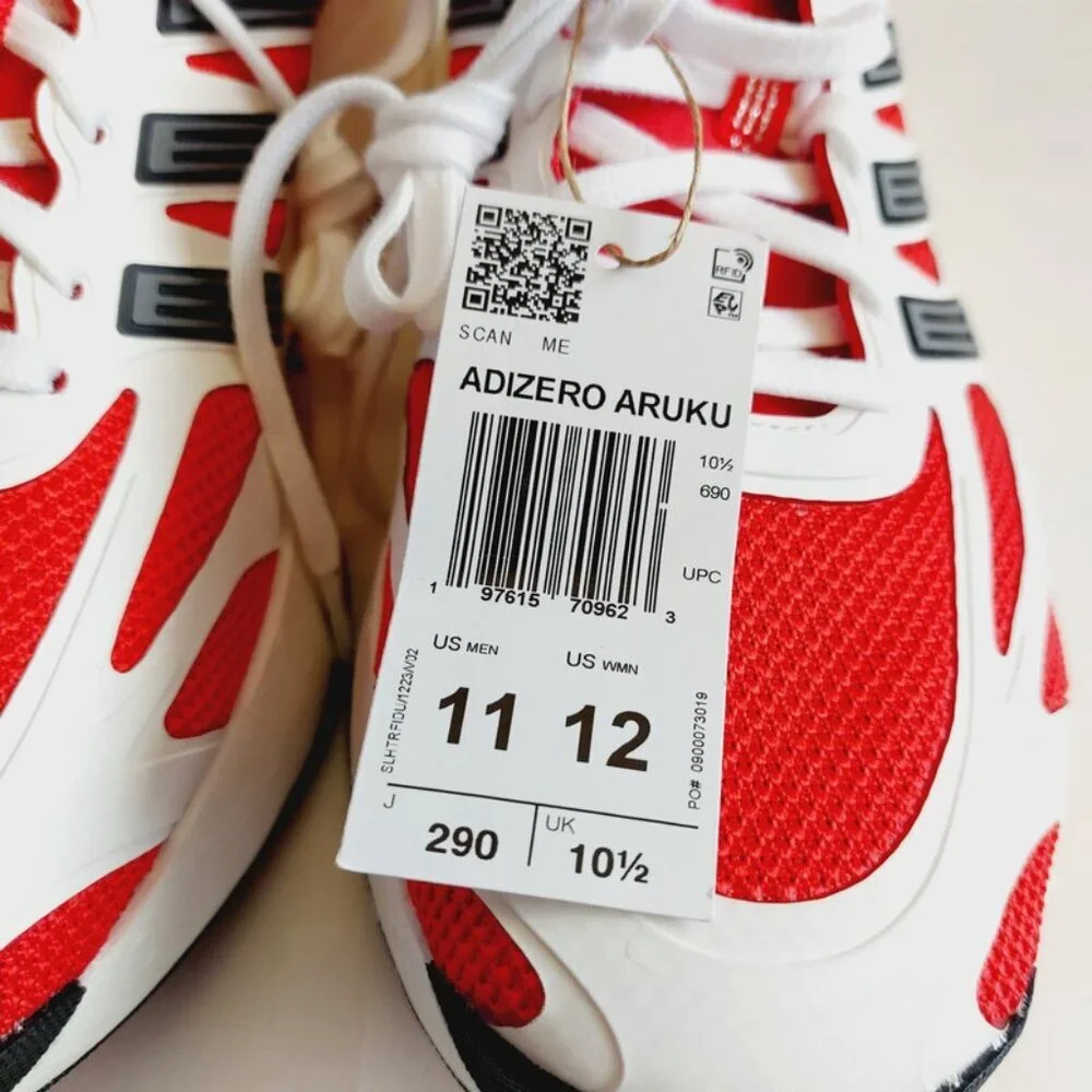 adidas Adizero Aruku Mens Size 11 Casual Sneakers Shoes Cloud White Pure Ruby
